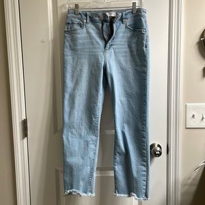 Loft Petite High Rise Straight Jeans